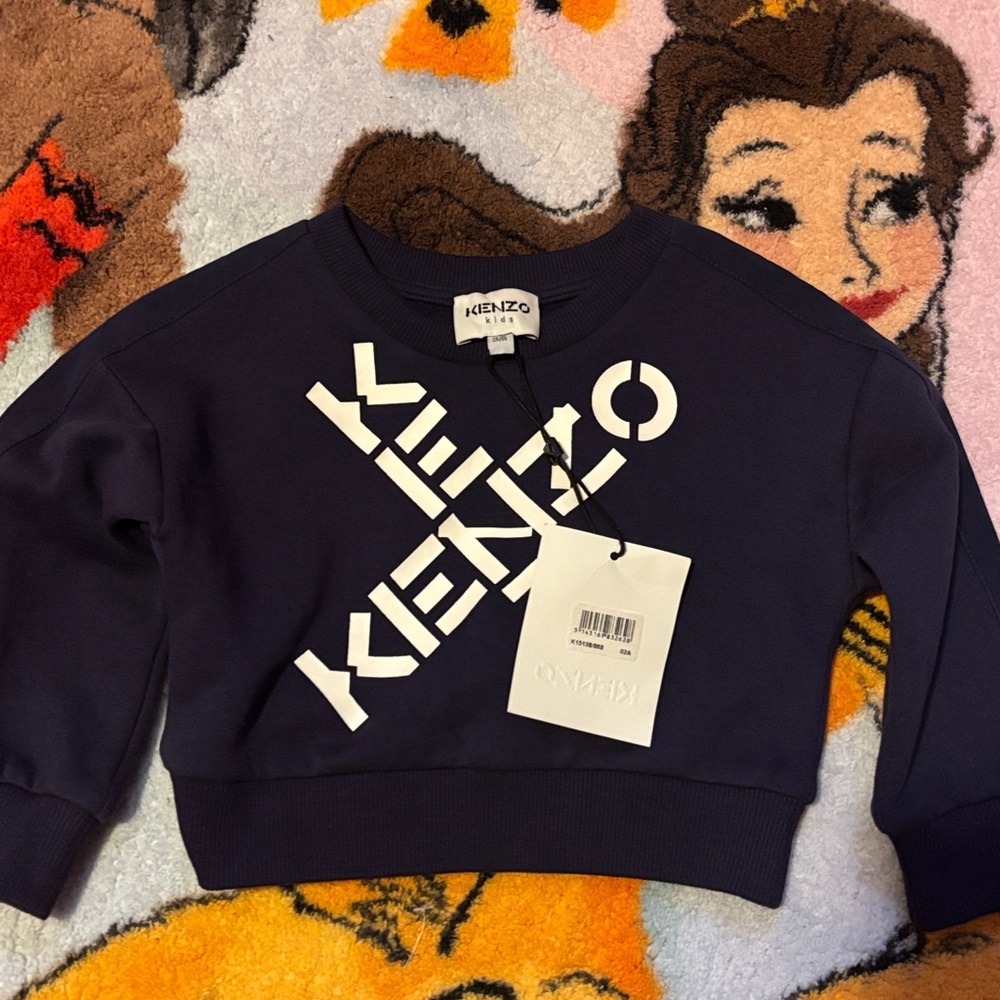 Kenzo Navy Blue Logo Sweatshirt